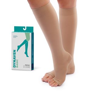 Meia 3/4 Panturrilha Sigvaris Dynaven Basic 20-30mmHg Bege M3 - 1 Par