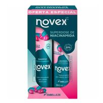 Kit Novex Superdose de Niacinamida Shampoo 300ml + Tratamento Condicionante 300ml