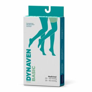Meia 7/8 Coxa Sigvaris Dynaven Basic 20-30mmHg Bege P3 - 1 Par