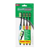 Escova Dental Gum Multi Clean Soft Suave e Macia 4 Unidades