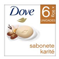 Sabonete Em Barra Dove Karite e Baunilha 6 Unidades De 90g Cada