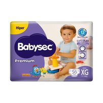Fralda Babysec Galinha Pintadinha Premium Hiper Xg 56 Unidades