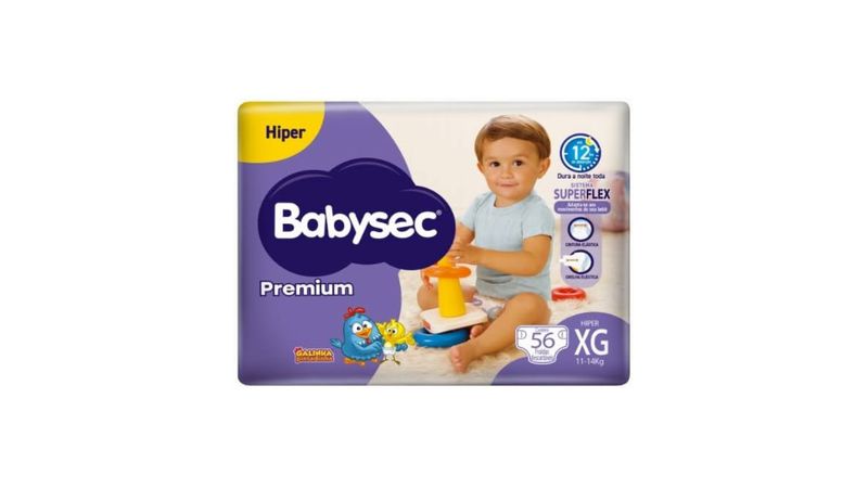 Fralda Babysec Galinha Pintadinha Premium Hiper Xg 56 Fralda Babysec Galinha Pintadinha Premium Hiper Xg 56