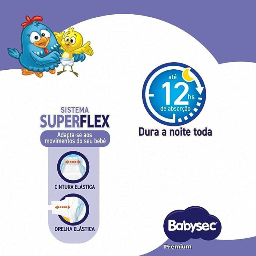 Fralda Babysec Galinha Pintadinha Premium Hiper Xg 56 Fralda Babysec Galinha Pintadinha Premium Hiper Xg 56