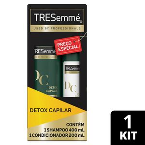 Shampoo Tresemmé Detox Capilar 400ml + Condicionador Tresemmé Detox Capilar 200ml