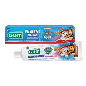 Gel dental Infantil Gum Patrulha Canina Bubble Gum 50g