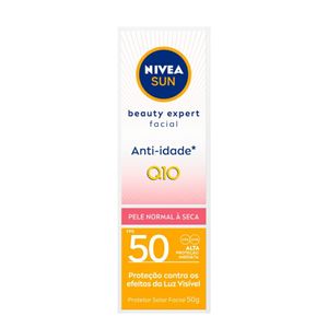 Protetor Solar Facial Nivea Sun Beauty Expert Pele Normal a Seca Fps 50 50g