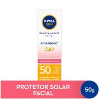 Protetor Solar Facial Nivea Sun Beauty Expert Pele Normal a Seca Fps 50 50g