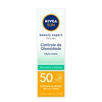 Protetor solar Nivea Sun Facial Beauty Controle de oleosidade FPS50 50g