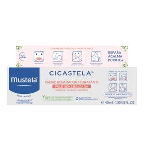Creme Reparador Hidratante Mustela Cicastela Bebê 40ml