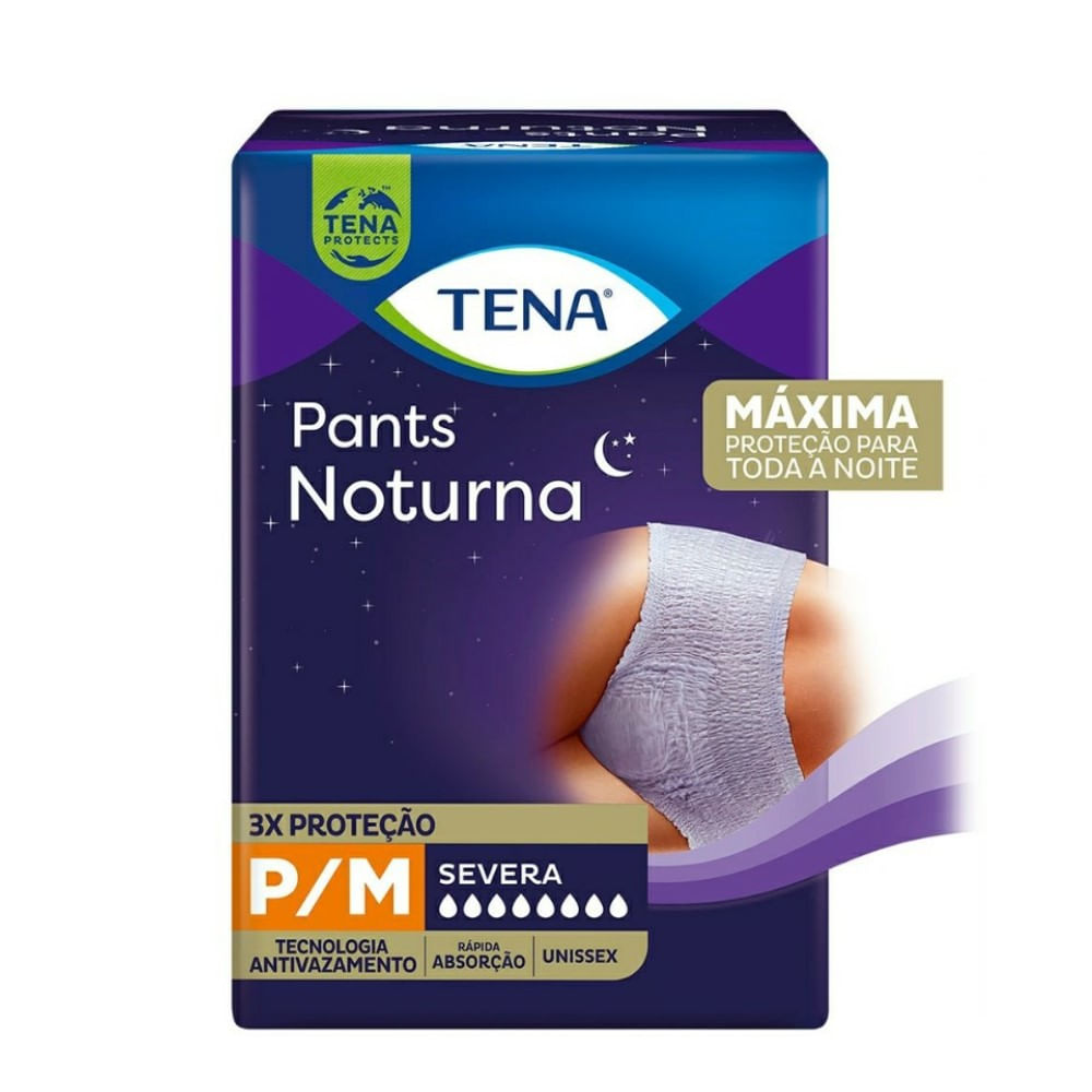 Roupa Íntima Tena  Pants Noturna P/M 7 Unidades