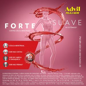 Advil Mulher Ibuprofeno 400mg 10 Cápsulas