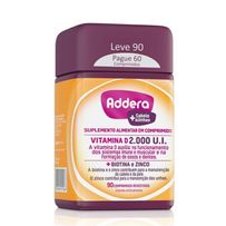 Suplemento Alimentar Addera + Cabelos e Unhas Vitamina D 2.000Ui 90 Comprimidos
