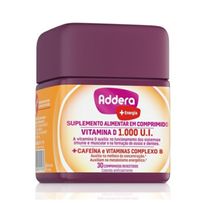 Suplemento Alimentar Addera + Energia Vitamina D 1.000Ui 30 Comprimidos