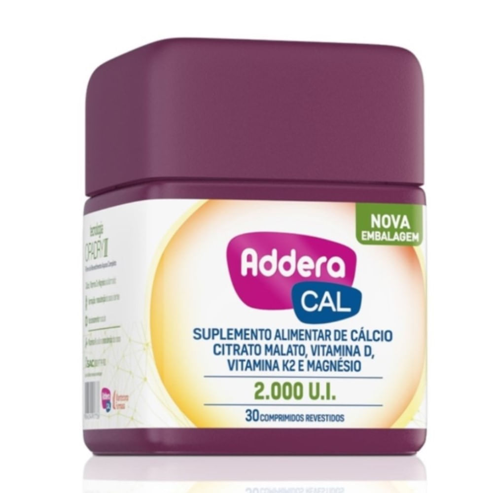 Vitamina Addera Cal 2.000Ui 30 Comprimidos