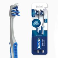 Escova Dental Oral-B 7 Benefícios Control-Bac Advanced Macia 2 Unidades