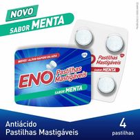 Pastilhas Mastigáveis Eno Sabor Menta 4 unidades