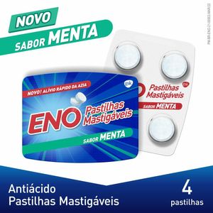 Pastilhas Mastigáveis Eno Sabor Menta 4 unidades