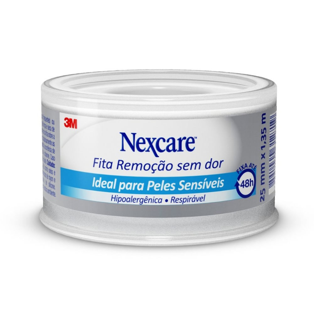 Fita Adesiva Nexcare 3m Remoção sem Dor 25mmX1,35m 1 Unidade