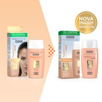 Protetor Solar Facial Isdin Fusion Water 5 Stars Color Média Fps50 50ml