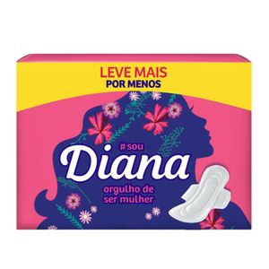 Absorvente Diana Suave Com Abas 16 Unidades