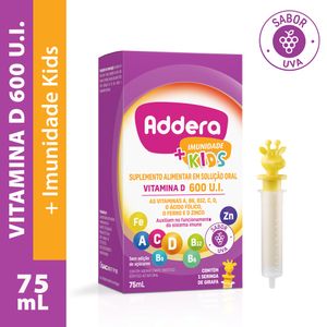 Suplemento Alimentar Addera Imunidade Kids 600UI 75ml