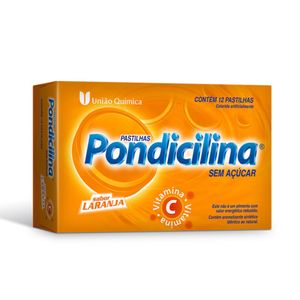 Pondicilina Vitamina C Laranja 12 Pastilhas