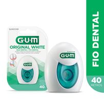Fio Dental Gum White Original Branqueador 40m