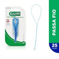 Passador De Fio Dental Gum Eez - Thru Floss Threaders 25 Unidades