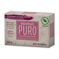 Sabonete em Barra Memphis Puro Vegetal Flor De Hibisco 150g