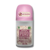Desodorante Roll-On Memphis Puro Vegetal Sem Alumínio Flor de Hibisco 60ml