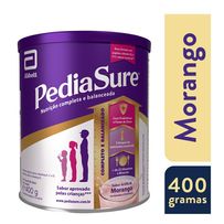 Suplemento Infantil Pediasure Sabor Morango 400g