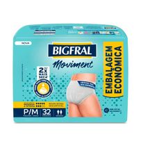 Roupa Íntima Bigfral Moviment P/M Unissex 32 Unidades