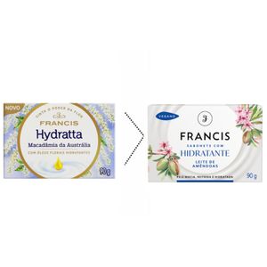 Sabonete Em Barra Francis Hidratante Leite de Amêndoas 90g