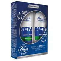 Kit Shampoo Head & Shoulders Men Menthol Sport 200ml com 2 Unidades