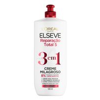 Creme Milagroso L'Oreal Paris Elseve 3 em 1 Reparação Total 5 - 500ml