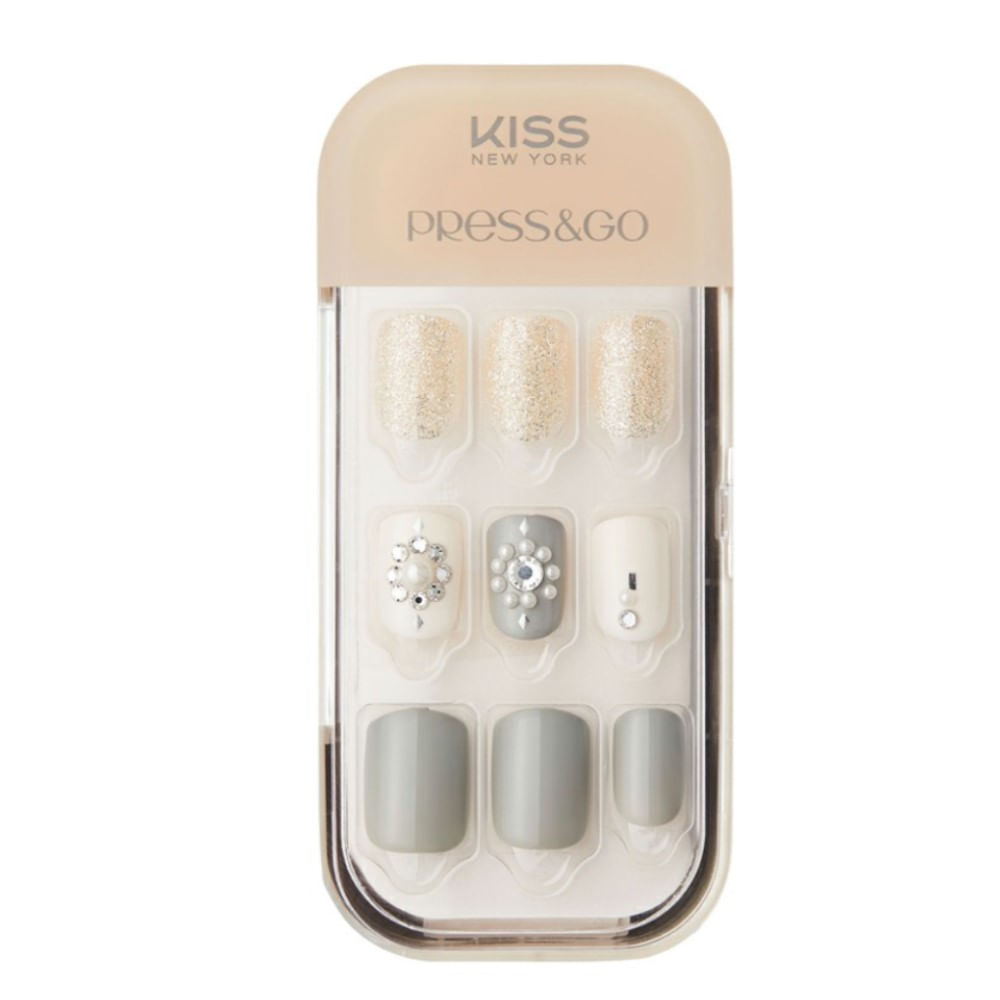 Unhas Autocolantes Kiss New York Press&Go Chandelier 30 Unhas