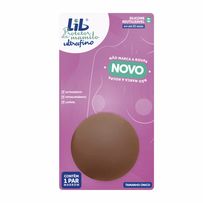 Protetor De Mamilo Mini Lib Ultrafino Silicone Marrom Único 1 Par