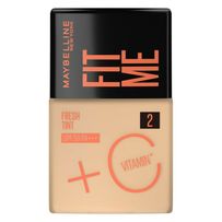 Base Líquida Maybelline Ny Fit Me Fresh Tint Com Vitamina C FPS50 Cor 02 - 30ml
