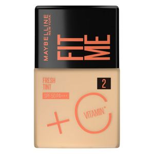 Base Líquida Maybelline Ny Fit Me Fresh Tint Com Vitamina C FPS50 Cor 02 - 30ml
