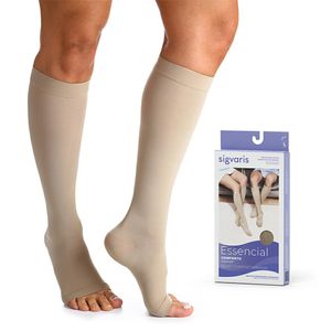 Meia 3/4 Panturrilha Sigvaris Select Comfort Premium 20-30mmHg Natural P2 - 1 Par