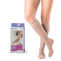 Meia 3/4 Panturrilha Sigvaris Style Prevenção Audace Natural P - 1 Par