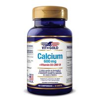Calcium Vitgold 600 mg + Vitamin D3 100 Comprimidos