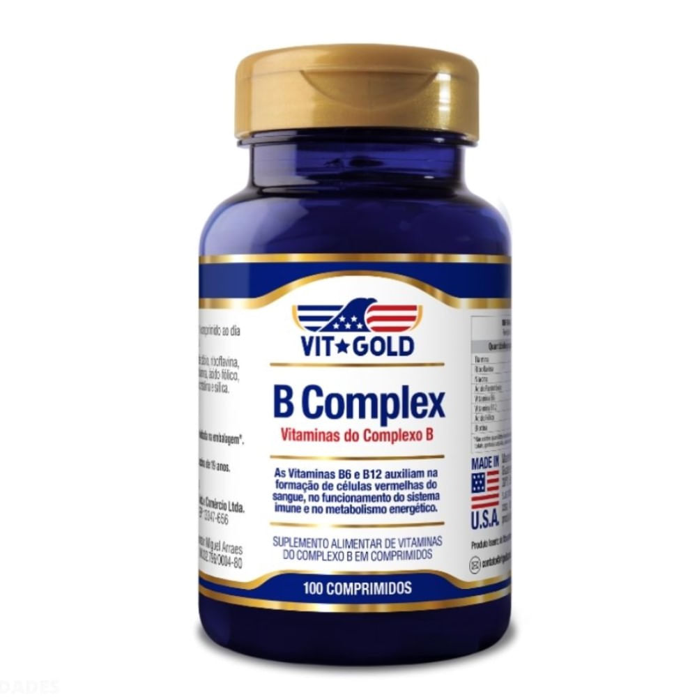 Complexo B Vitgold 100 Comprimidos