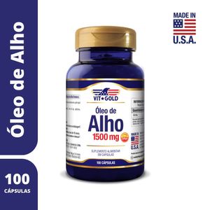 Óleo de Alho 1500mg Vitgold 100 Cápsulas