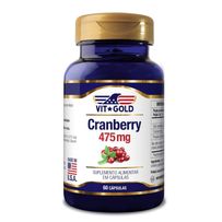 Cranberry 475mg Vitgold 60 Cápsulas