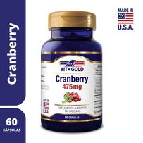 Cranberry 475mg Vitgold 60 Cápsulas
