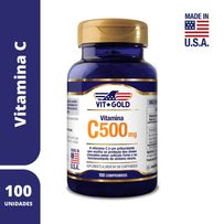 Vitamina C 500mg Vitgold 100 Comprimidos