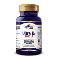 Vitamina Ultra D3 2000UI Vitgold 60 Cápsulas