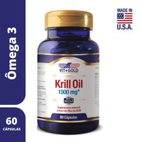 Óleo de Krill 1000mg Vitgold 60 cápsulas